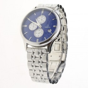 Omega Globemaster Working Chronograph with Blue Dial S/S