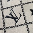 LO--Vu--M46040 M46039 Neverfull Embroidered Pattern Shopping Bag Black (31cmx28cmx14cm)
